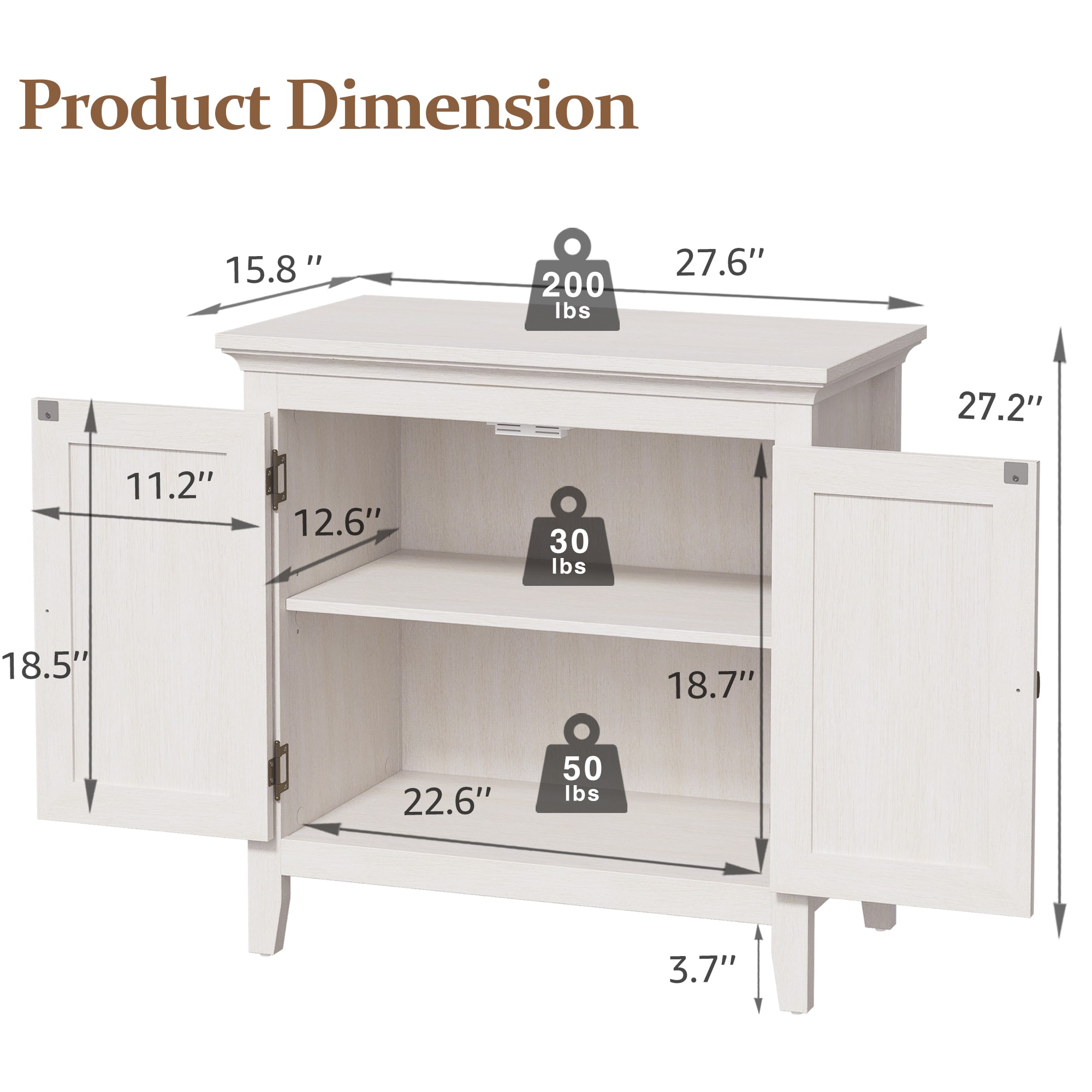 Kitchen Sideboard Cabinet With Rattan Doors And Storage Shelves_voghion.com